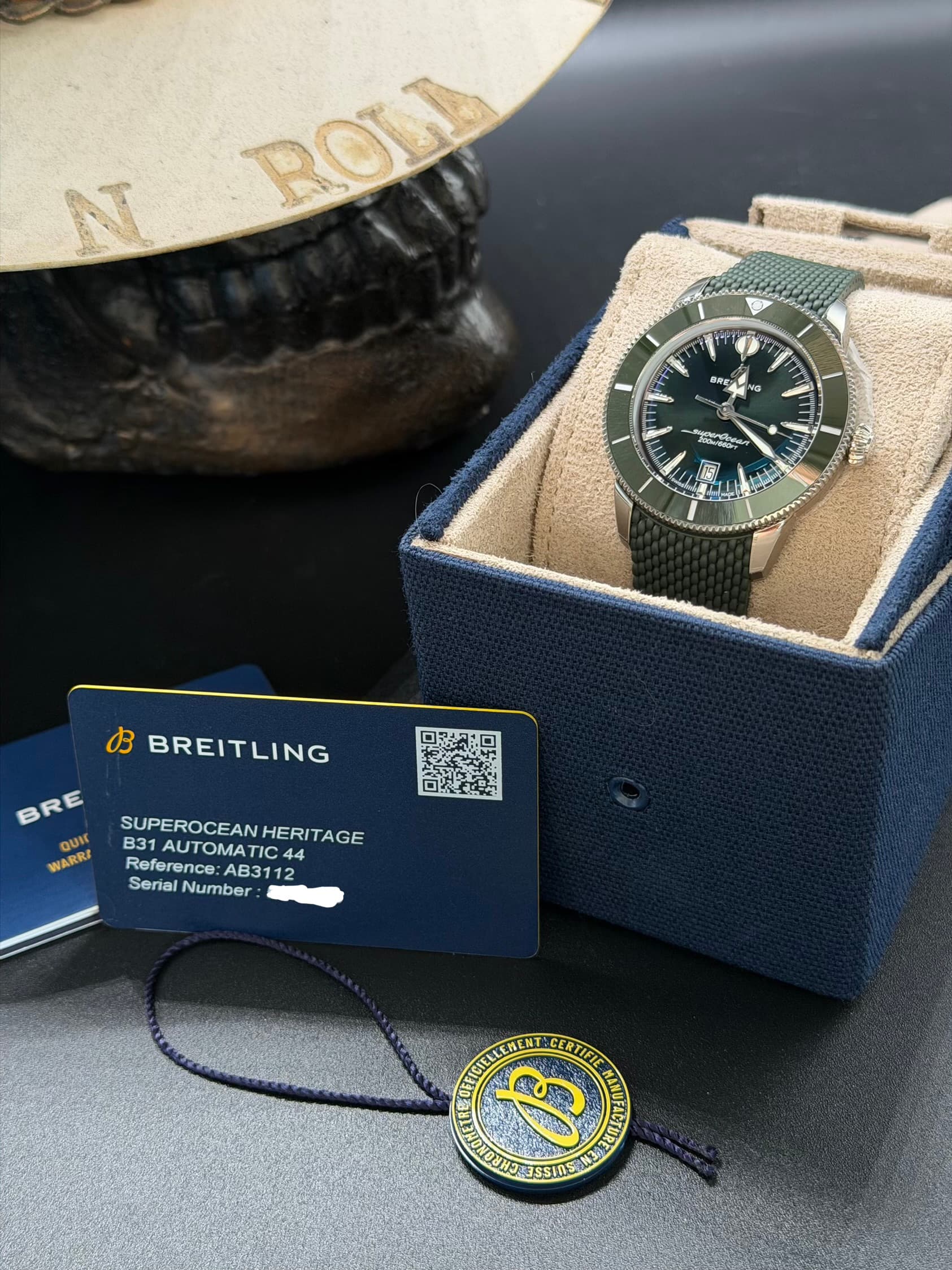 Breitling Superocean Heritage Green Dial / Band - view 2