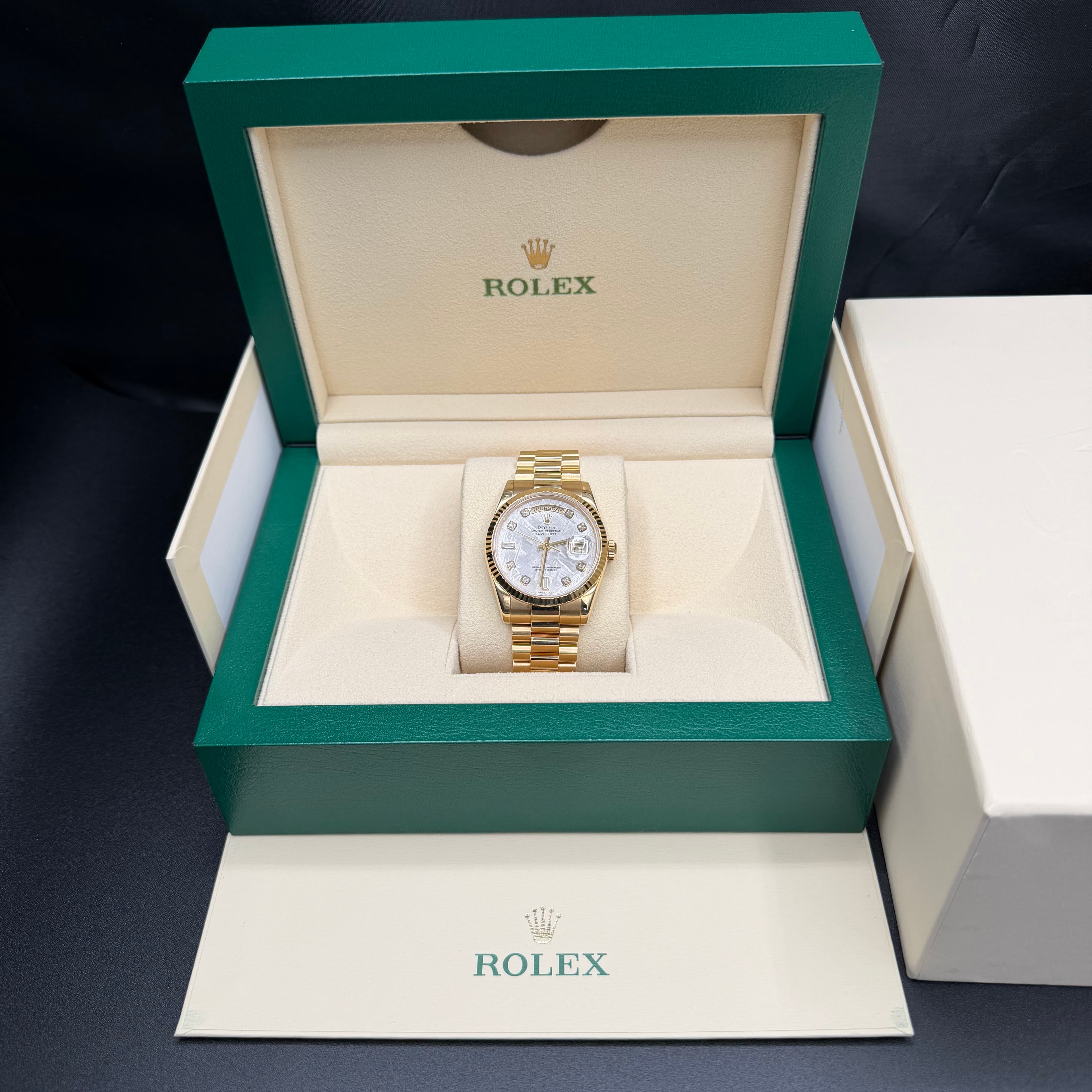 Rolex Day Date President Gold Meteorite Dial - view 2