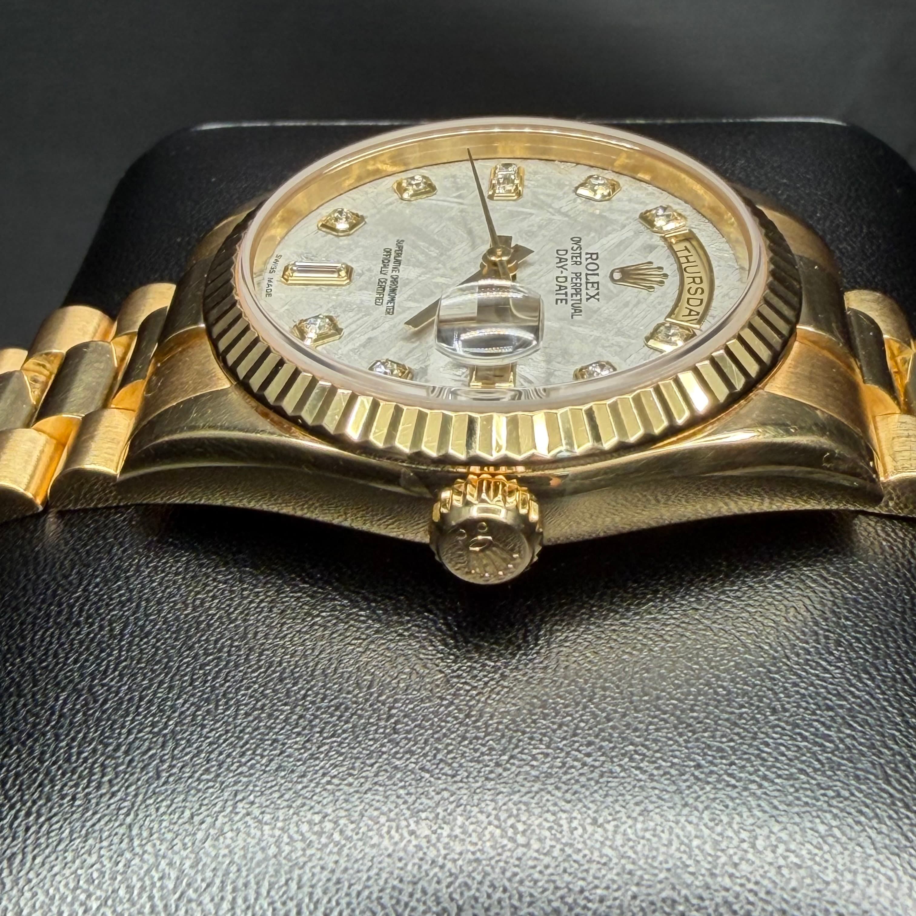 Rolex Day Date President Gold Meteorite Dial - view 14