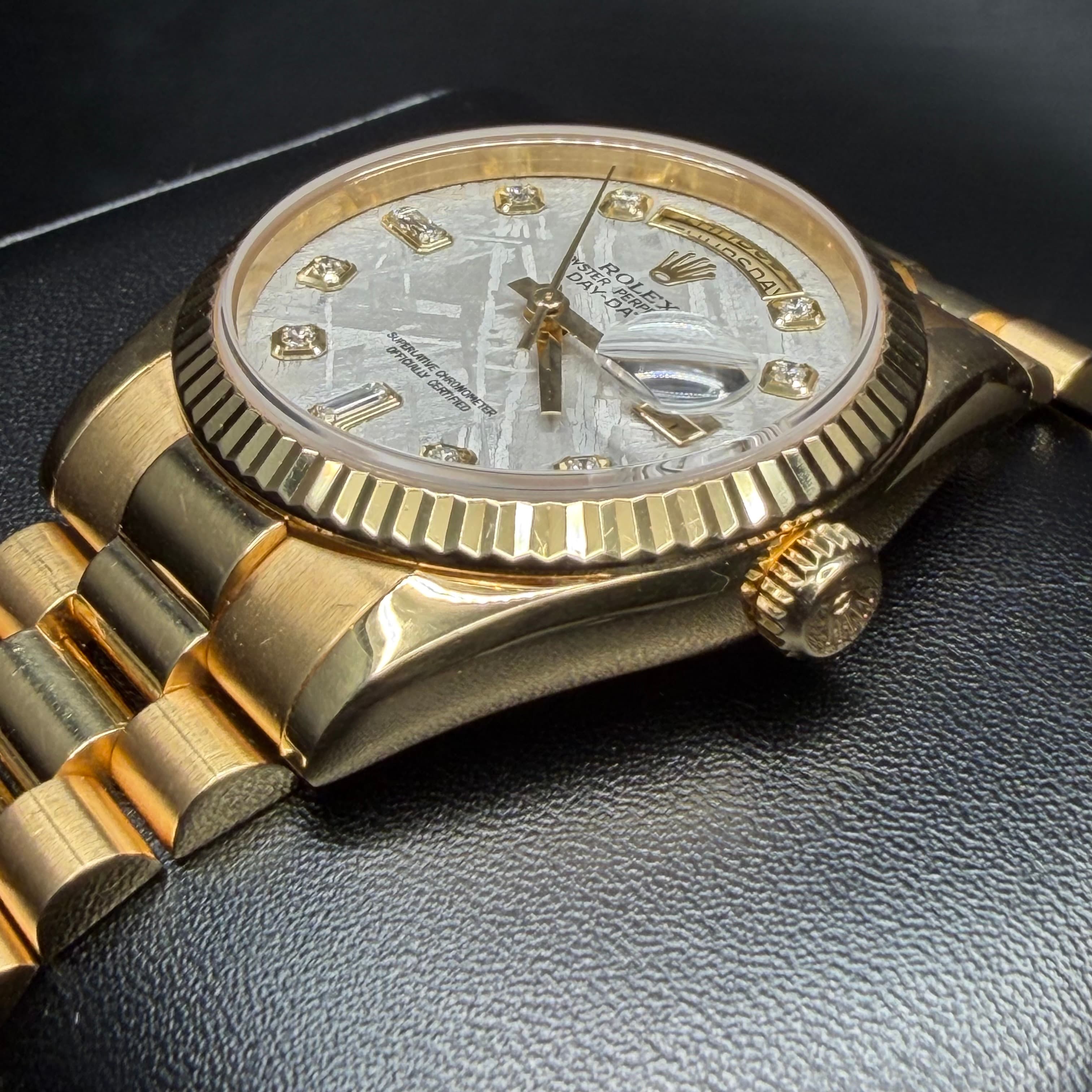 Rolex Day Date President Gold Meteorite Dial - view 15