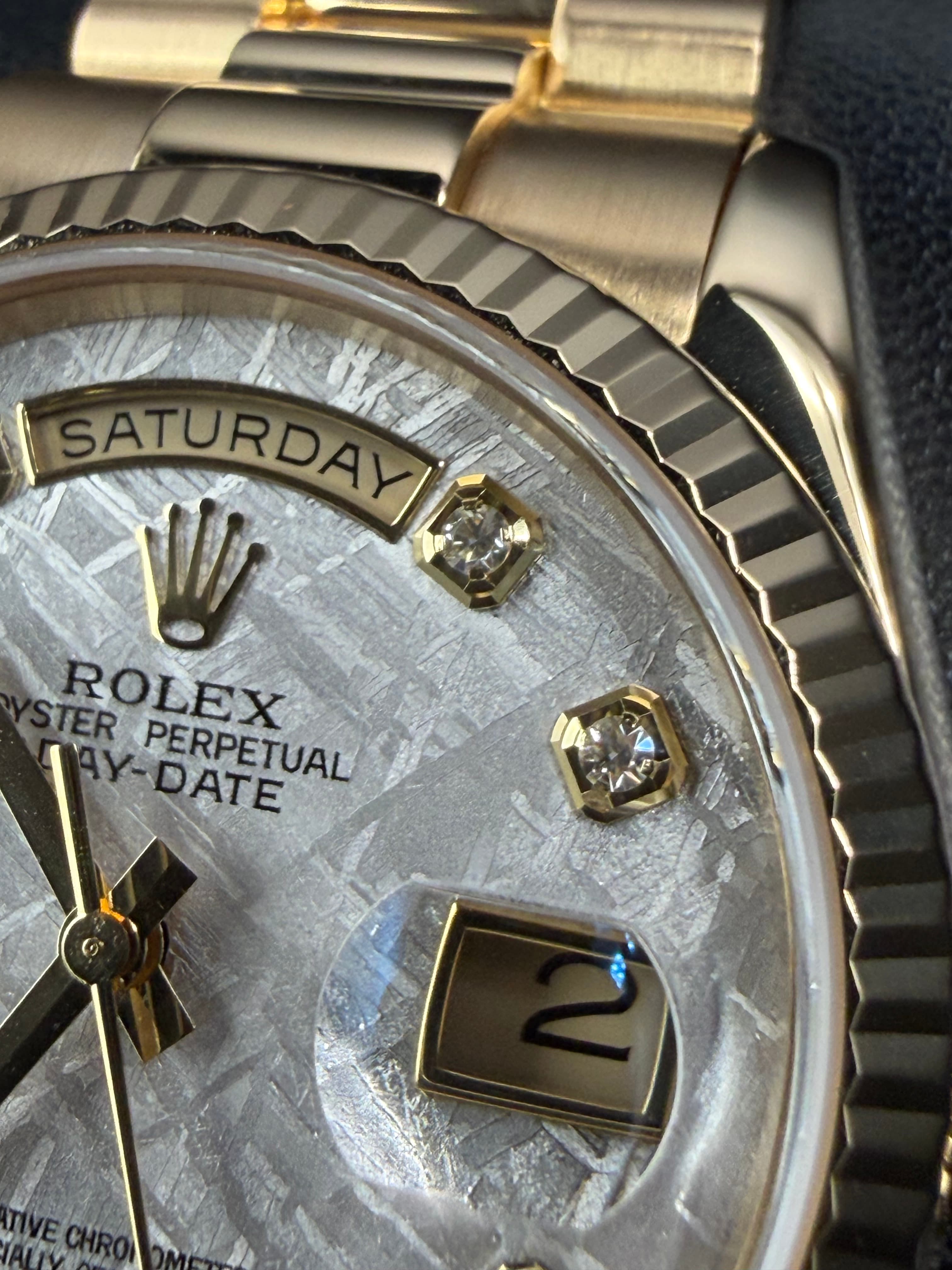 Rolex Day Date President Gold Meteorite Dial - view 33