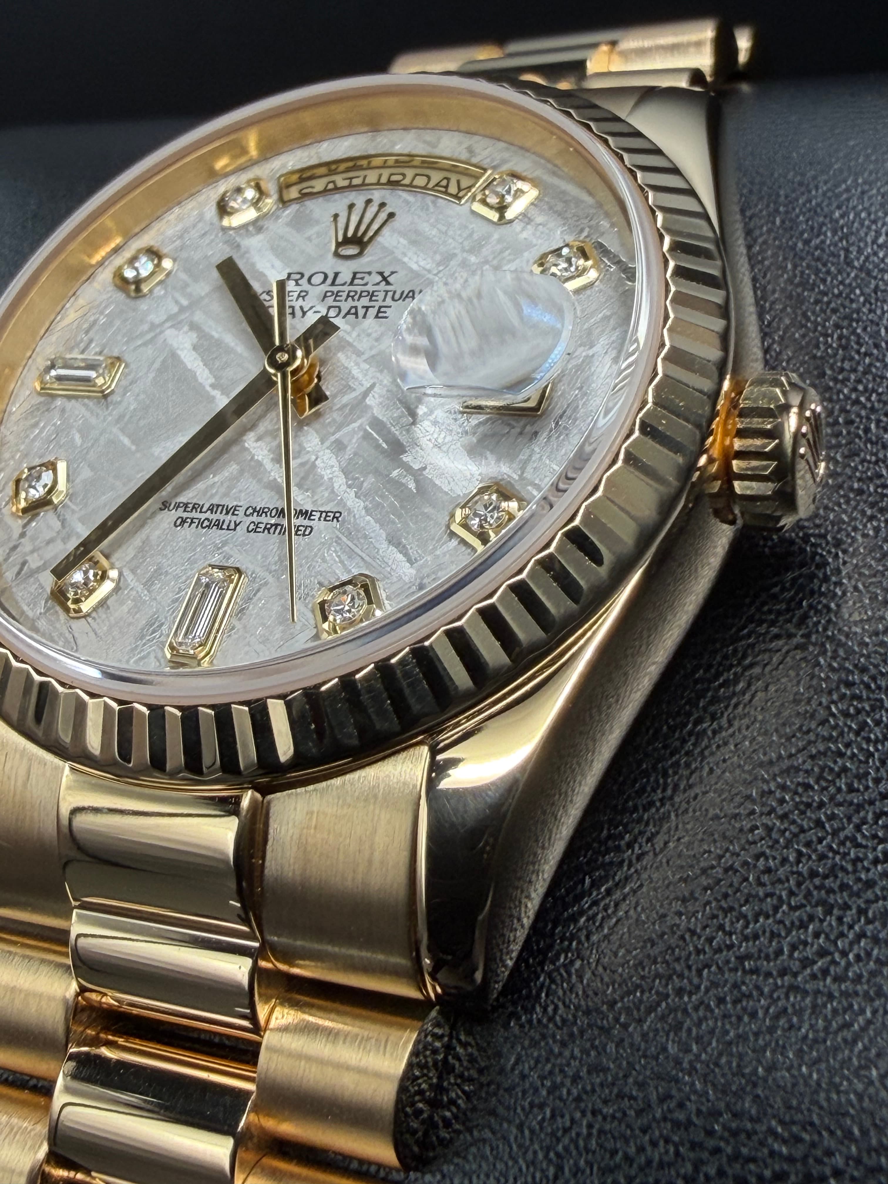 Rolex Day Date President Gold Meteorite Dial - view 37
