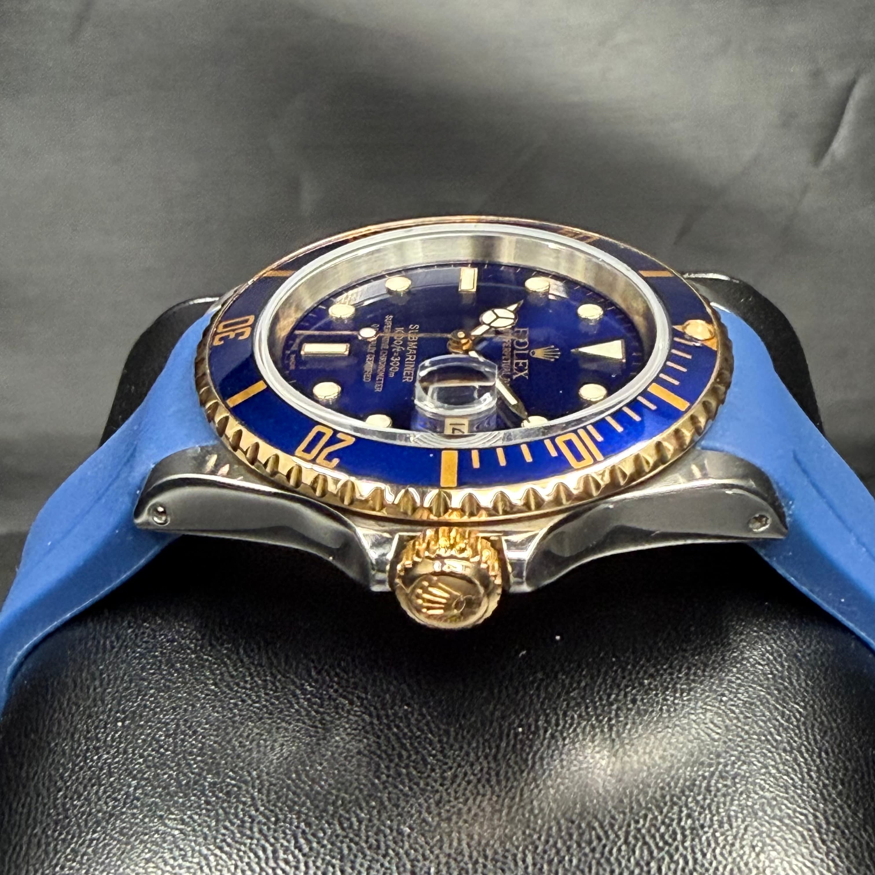 Rolex Submariner Date "Bluesy" on Rubber B Strap - view 10