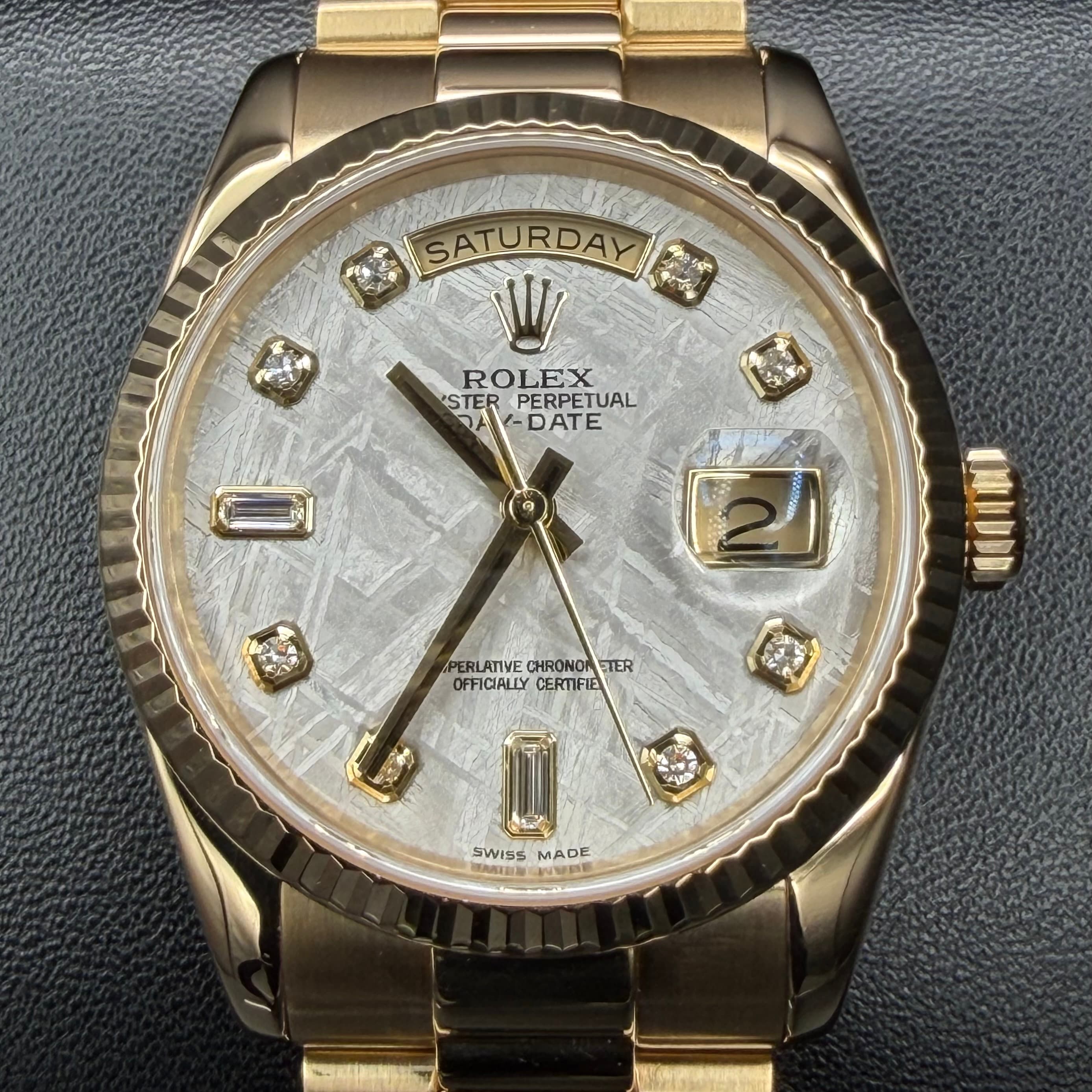Rolex Day Date President Gold Meteorite Dial